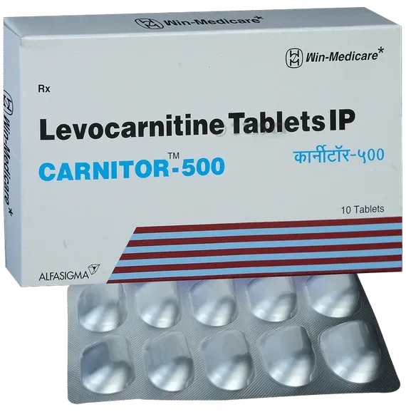 carnitor 500mg tablet 10's